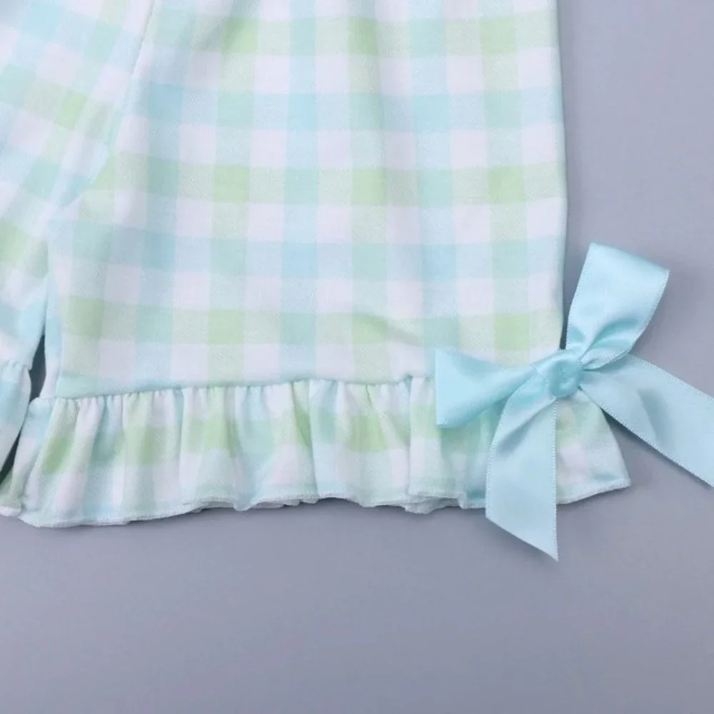 Boutique Easter Labrador Puppy Dog Girls Tunic Dress & Shorts Outfit Set